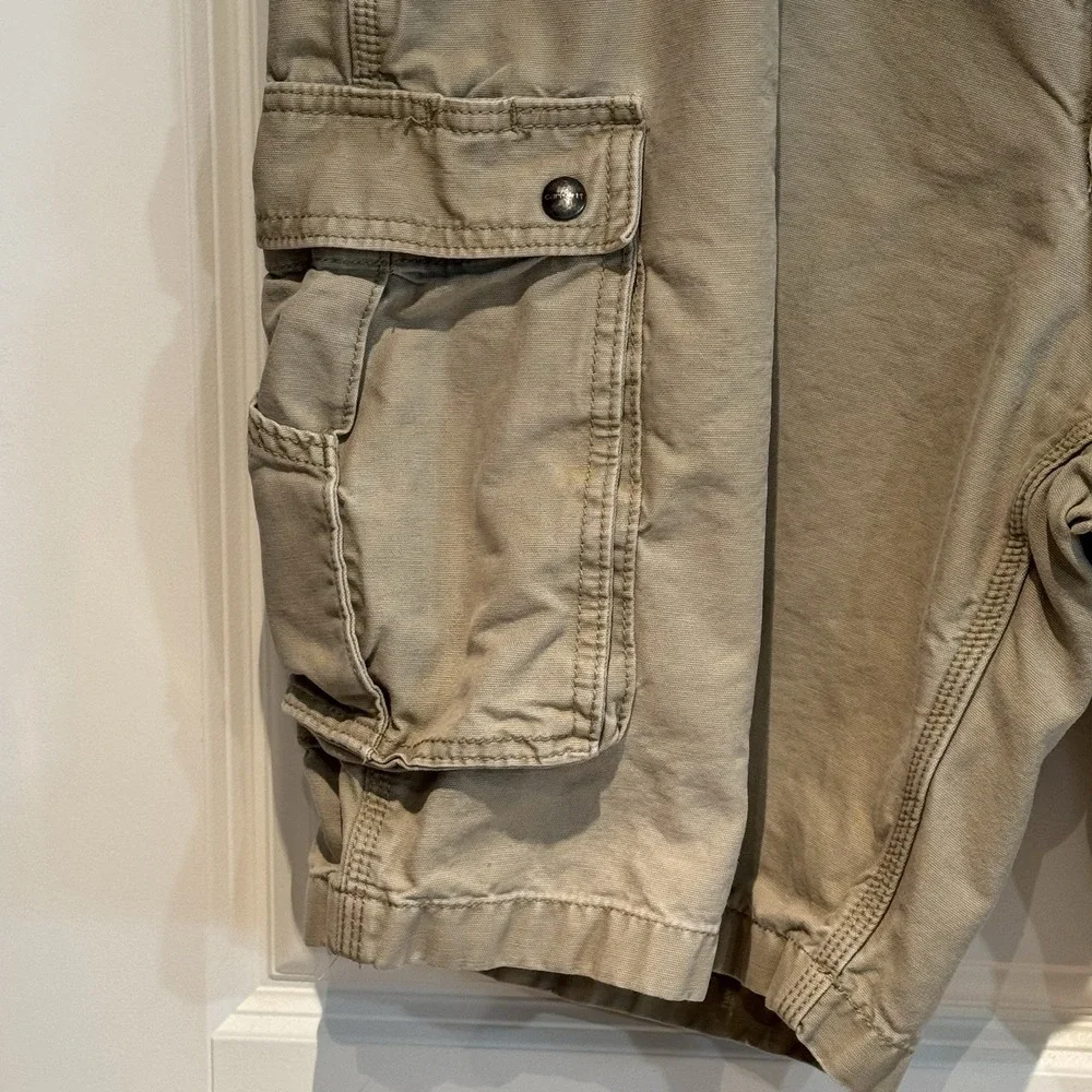 Carhartt Cargo Shorts Mens 42 Relaxed Fit Khaki Work Utility‎ Pocket Casual